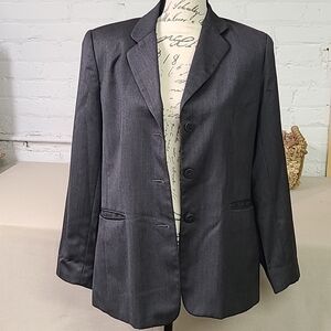 CHELSEA AND CAMBELL 100% WOOL  BLAZER Size 8 Dark Grey